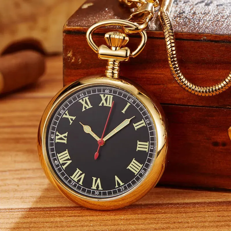 100% Hand Luxury Mechanical Pocket Watch.