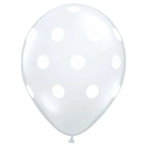 11 inch BIG POLKA DOTS - DIAMOND CLEAR