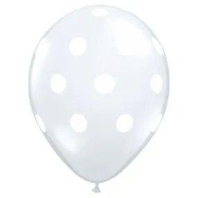 11 inch BIG POLKA DOTS - DIAMOND CLEAR