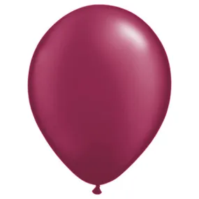 11 inch QUALATEX PEARL BURGUNDY