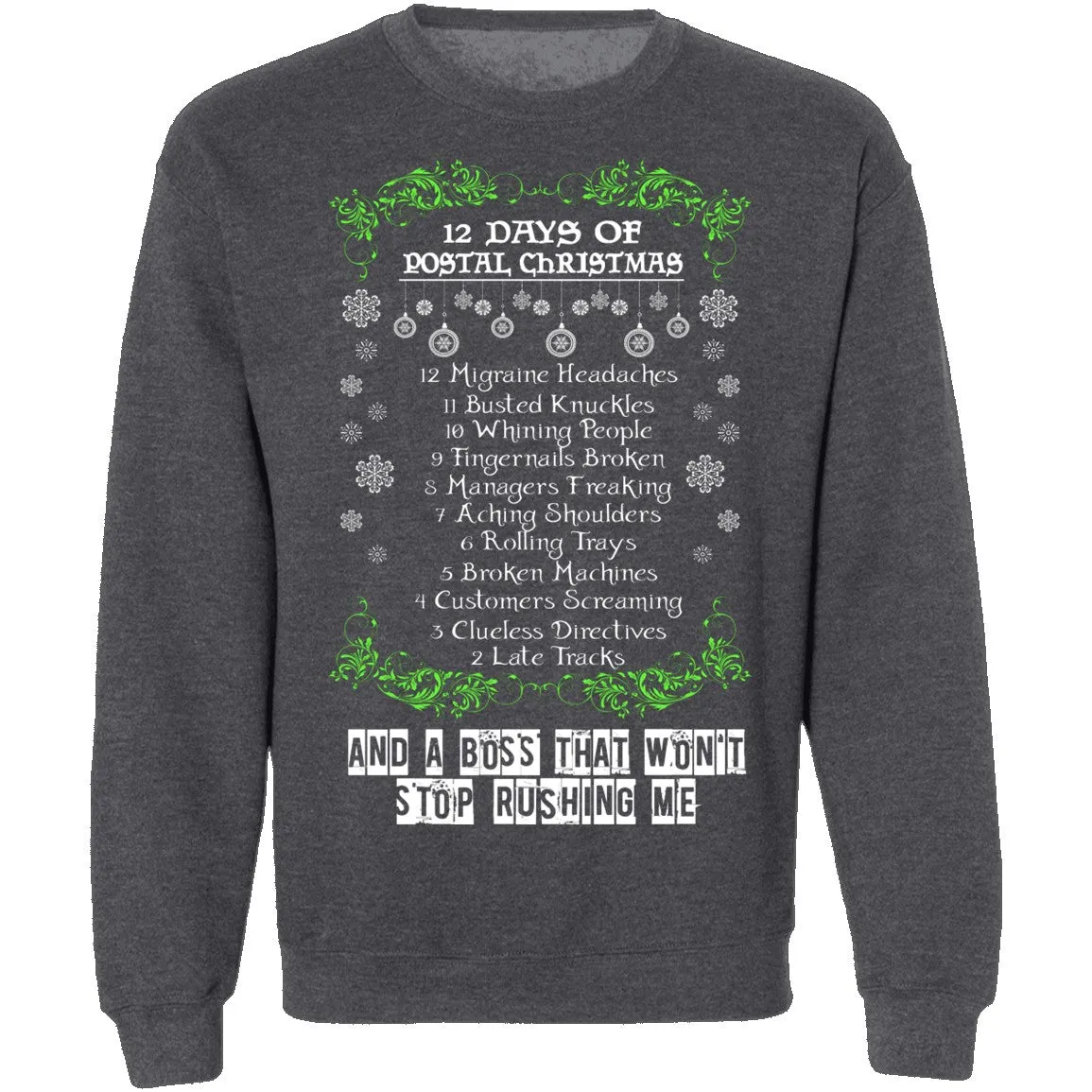 12 Days Of Postal Christmas T-Shirt