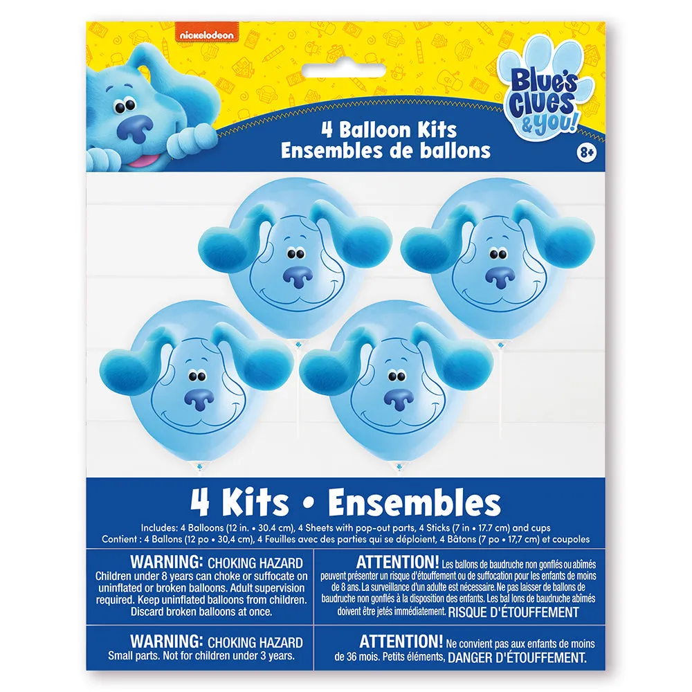 12 inch BLUE'S CLUES BALLOON KITS (4 PK)