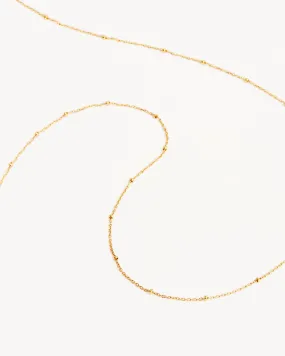 14k Solid Gold 21” Ball Chain Necklace