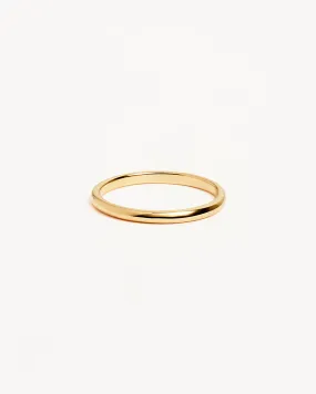 14k Solid Gold Bold Purity Ring