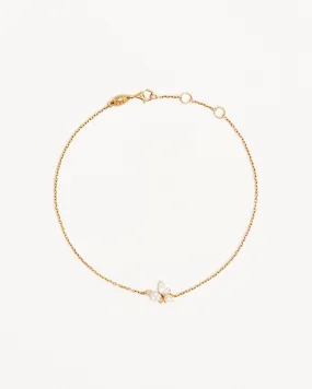 14k Solid Gold In Bloom Lab-Grown Diamond Bracelet