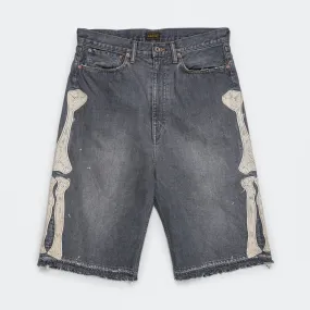 14oz Black Denim 5P Shorts (BONE) - PRO