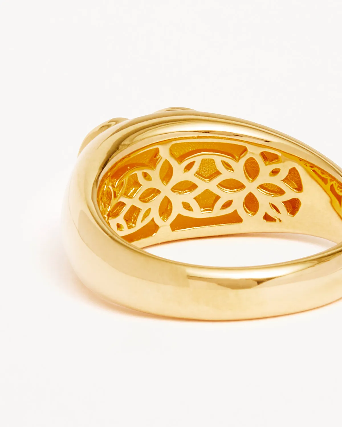 18k Gold Vermeil Connect With Your Heart Ring