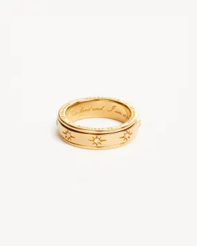 18k Gold Vermeil I Am Loved Spinning Meditation Ring