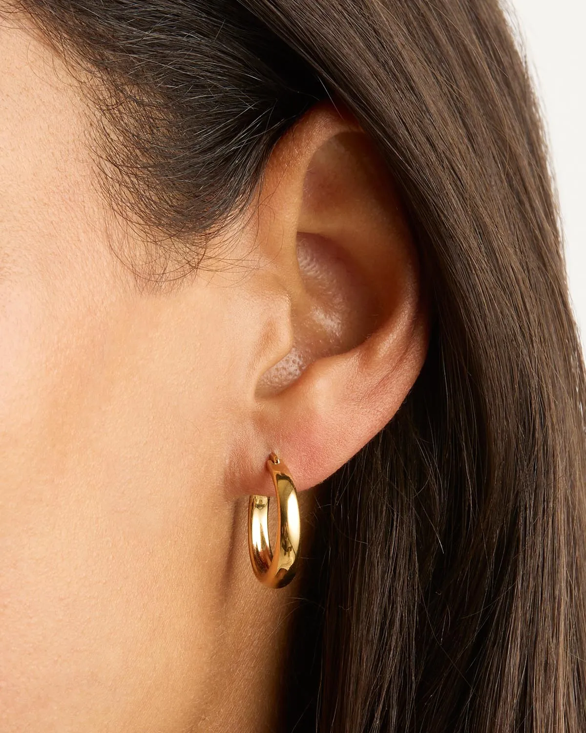 18k Gold Vermeil Infinite Horizon Large Hoops