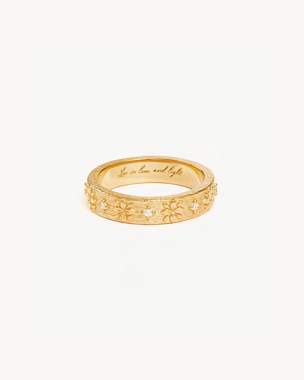 18k Gold Vermeil Live in Grace Ring