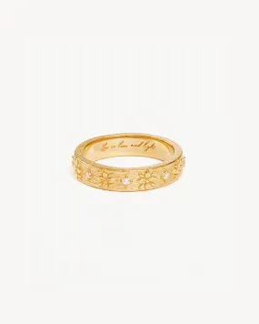 18k Gold Vermeil Live in Grace Ring