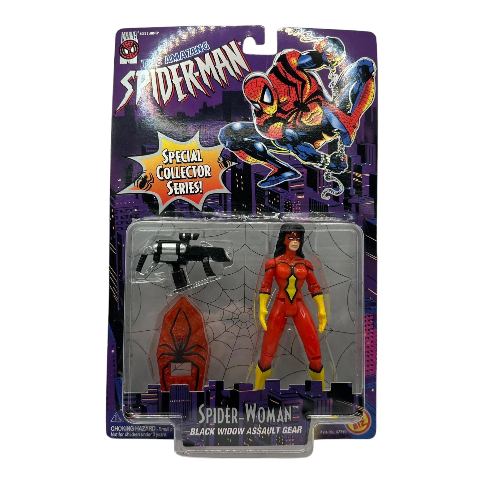 1996 TOYBIZ SPIDER-MAN ANIMATED SERIES 7 SPIDER-WOMAN AF