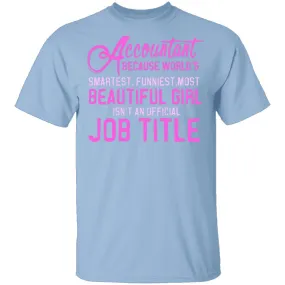 Accountant Job Title T-Shirt