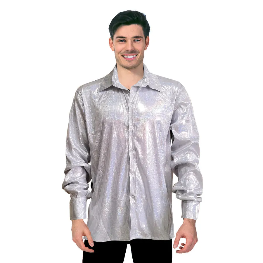 Adult Disco Shirt - Silver