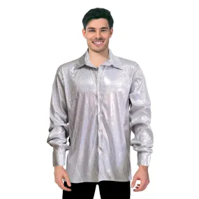 Adult Disco Shirt - Silver