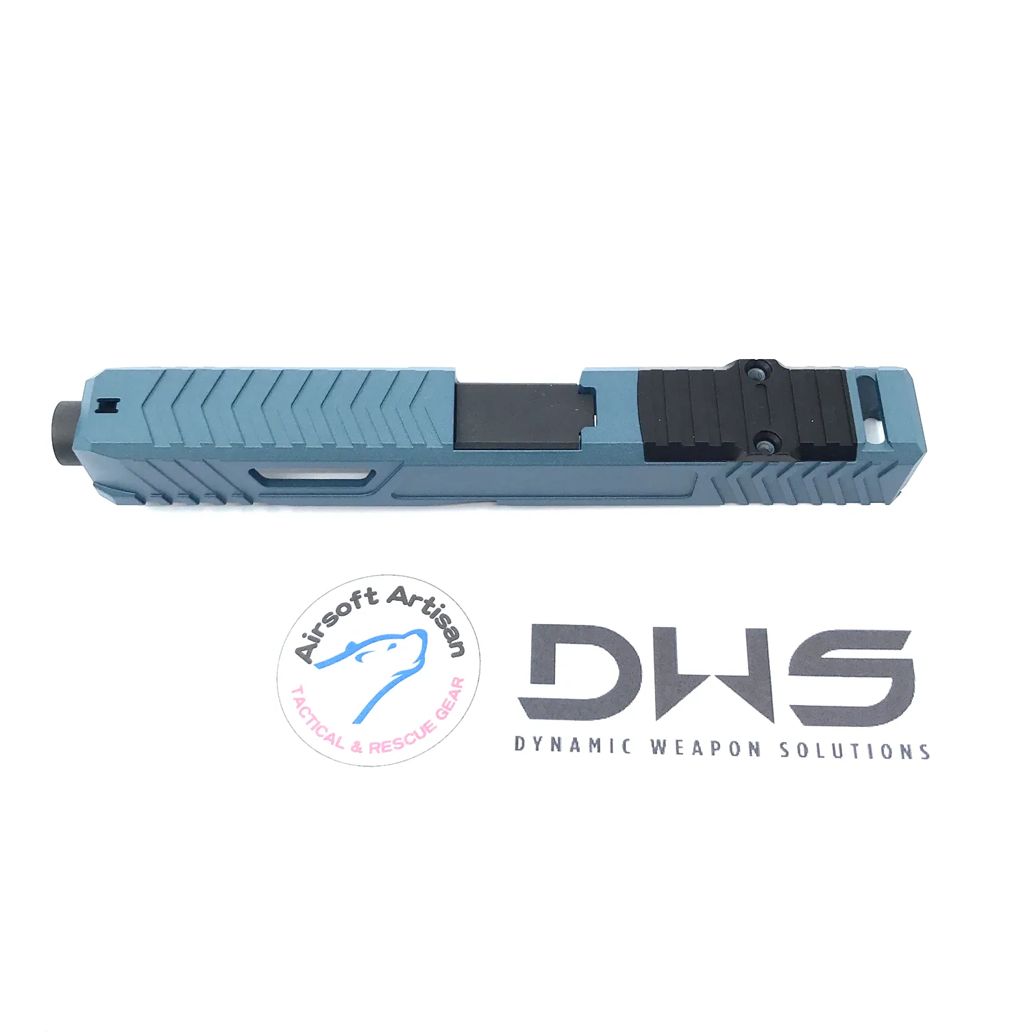 AIRSOFT ARTISAN DWS SLIDE KIT FOR TOKYO MARUI MODEL 17 (H-185 BLUE TITANIUM)