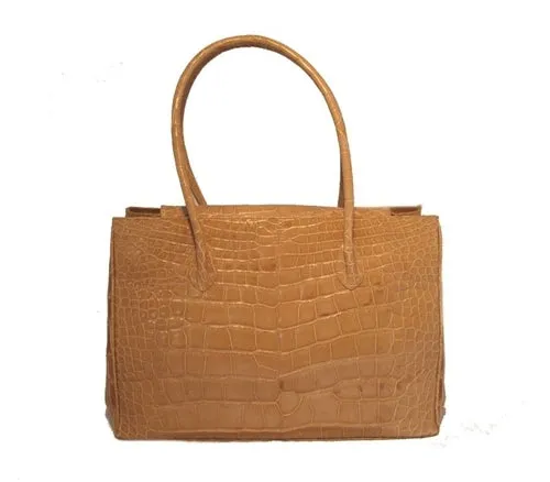 Alexandra Knight Tan Alligator Handbag