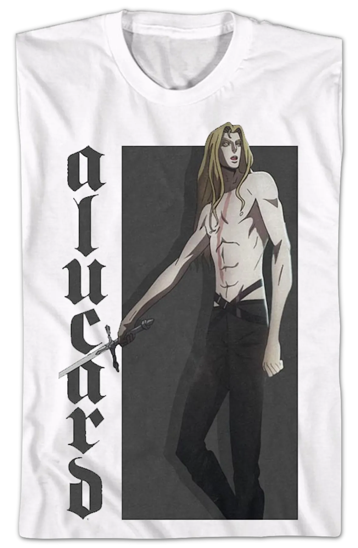 Alucard Action Pose Castlevania T-Shirt