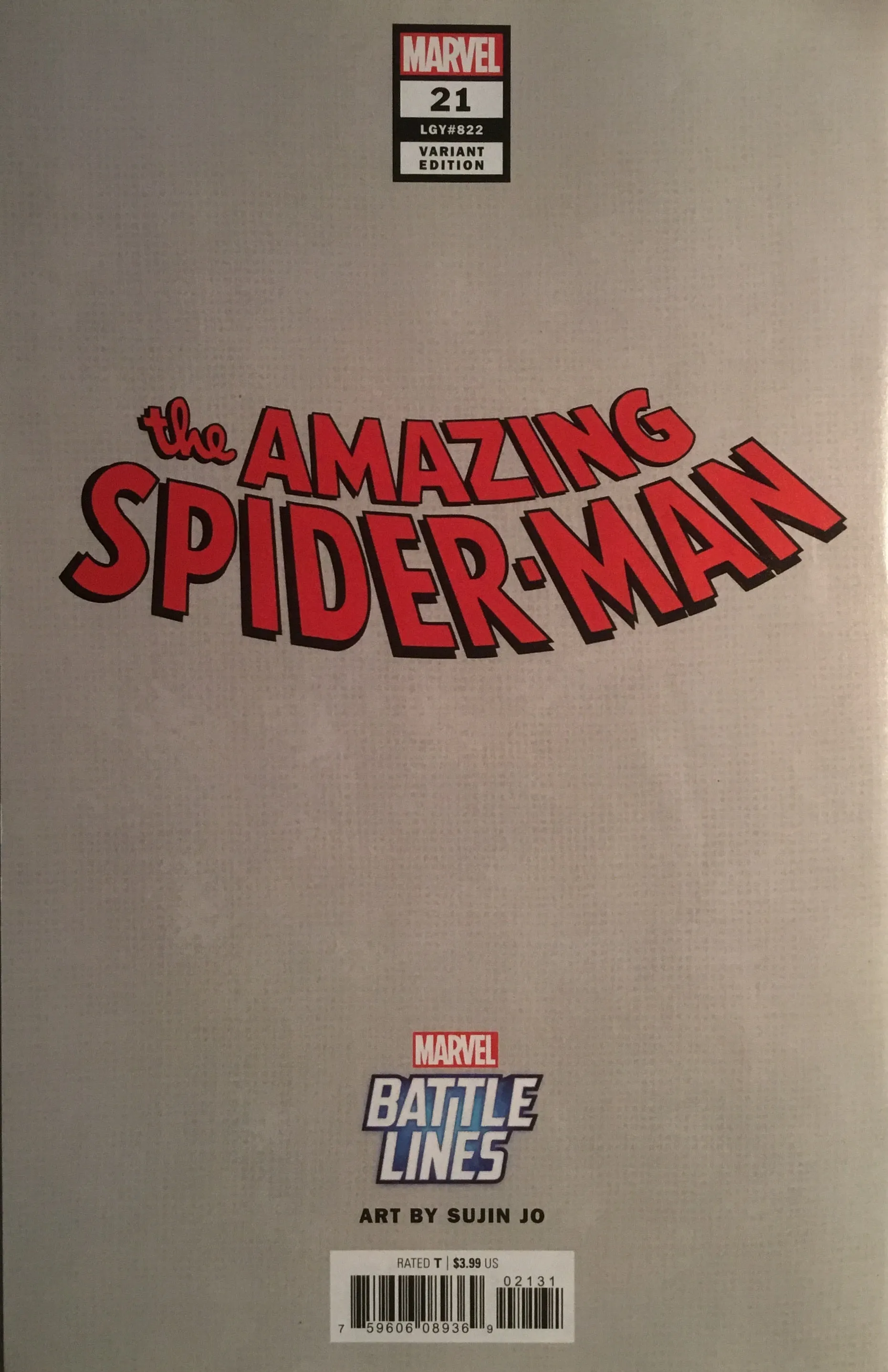 AMAZING SPIDER-MAN (2018-2022) #21 BLACK CAT BATTLE LINES VARIANT COVER