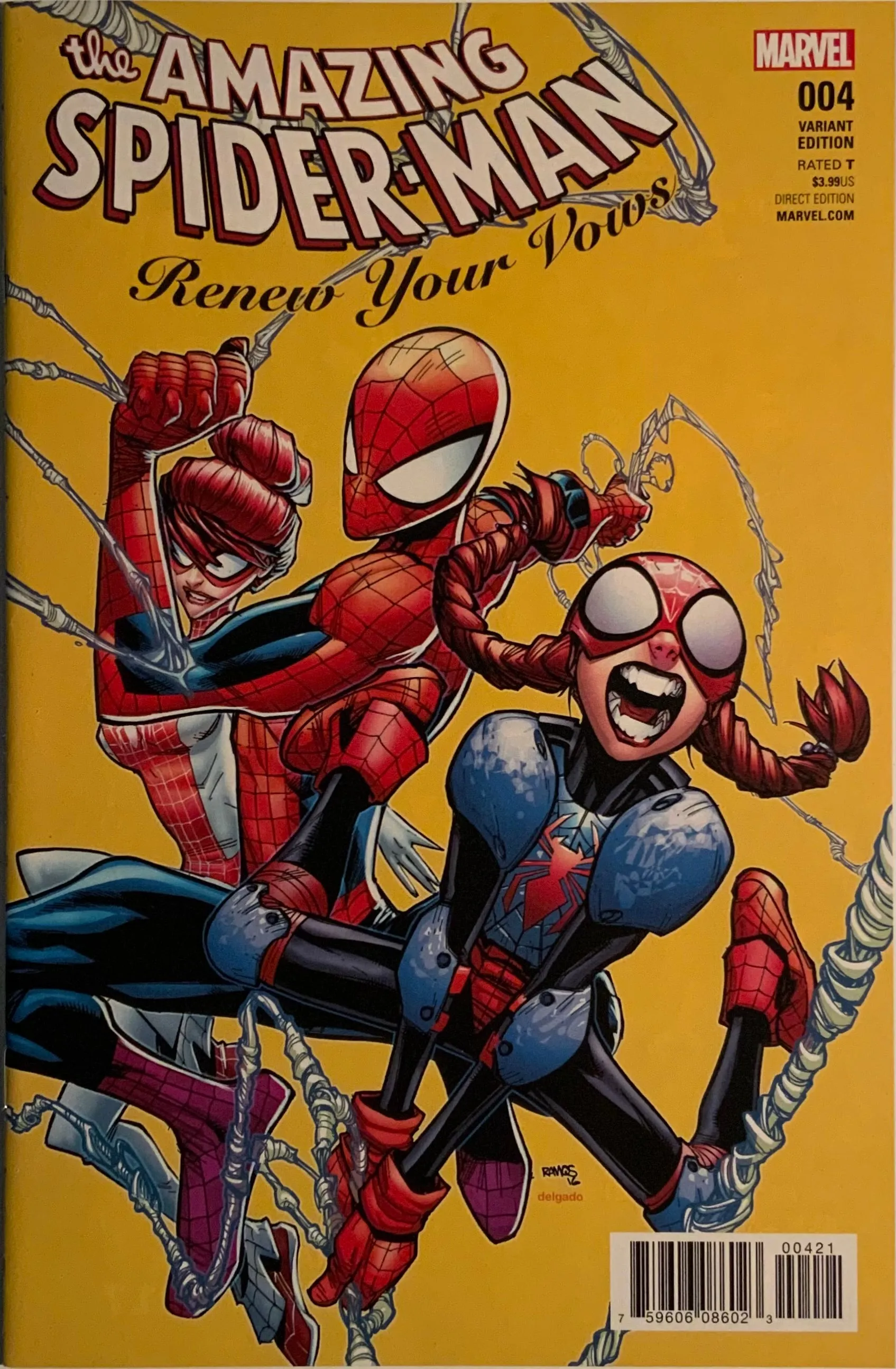 AMAZING SPIDER-MAN RENEW YOUR VOWS (2017-2018) # 4 RAMOS 1:25 VARIANT COVER