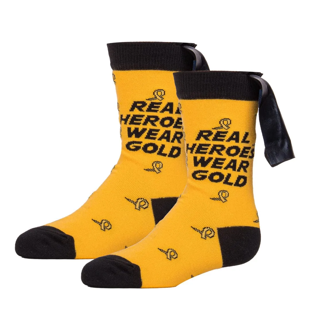 American Cancer Society Super Hero Cape Crew Socks