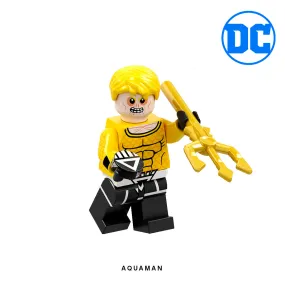 Aquaman (Black Lantern) Custom Minifigure Keychain