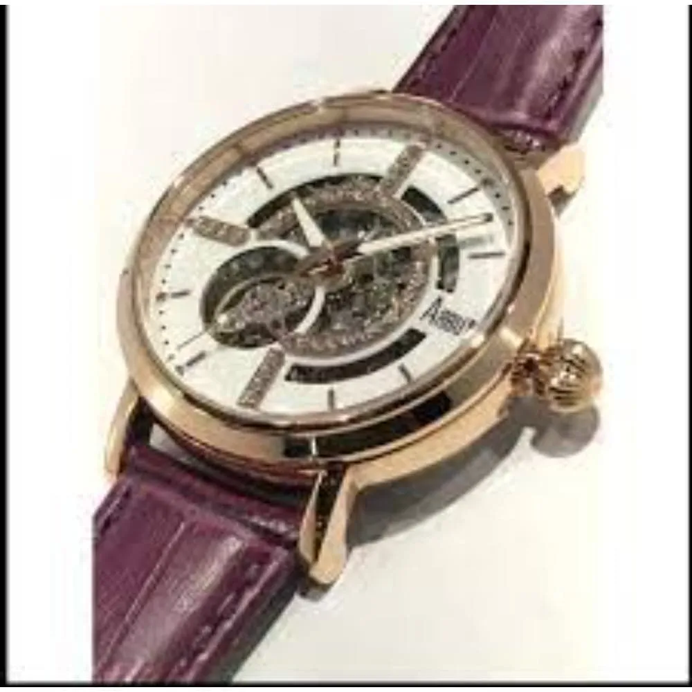 ARBUTUS AR1605RWV SKELETON PURPLE WOMEN'S WATCH