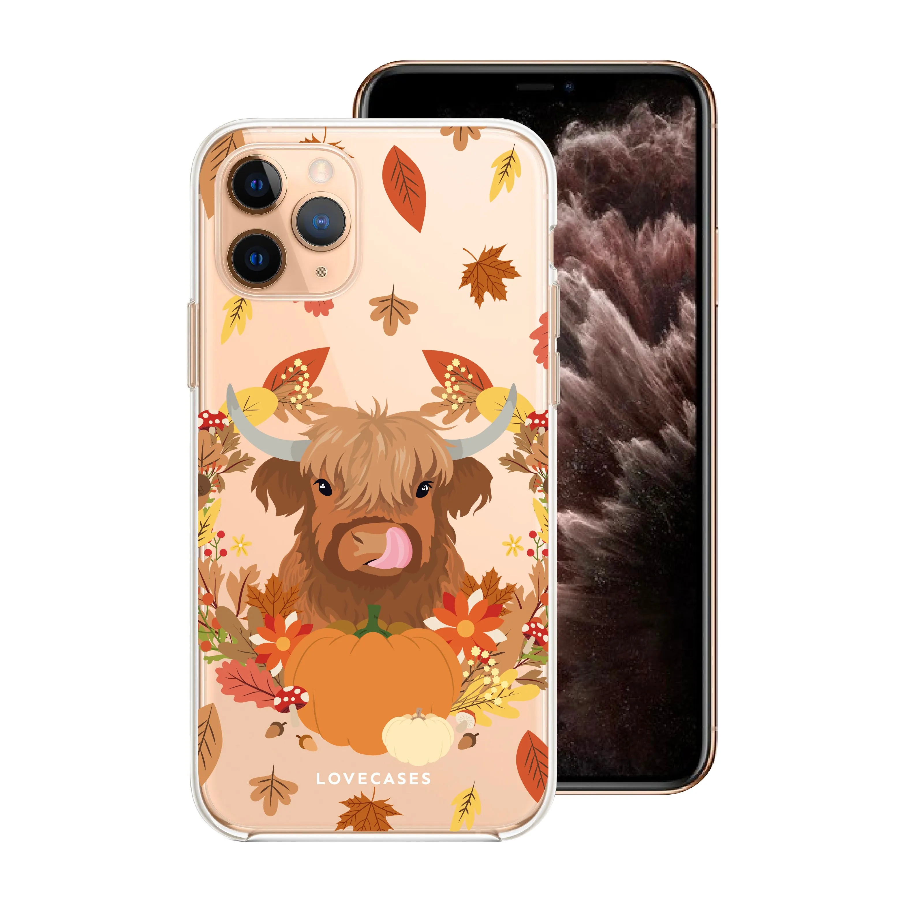 Archie the Autumn Highland Cow Phone Case