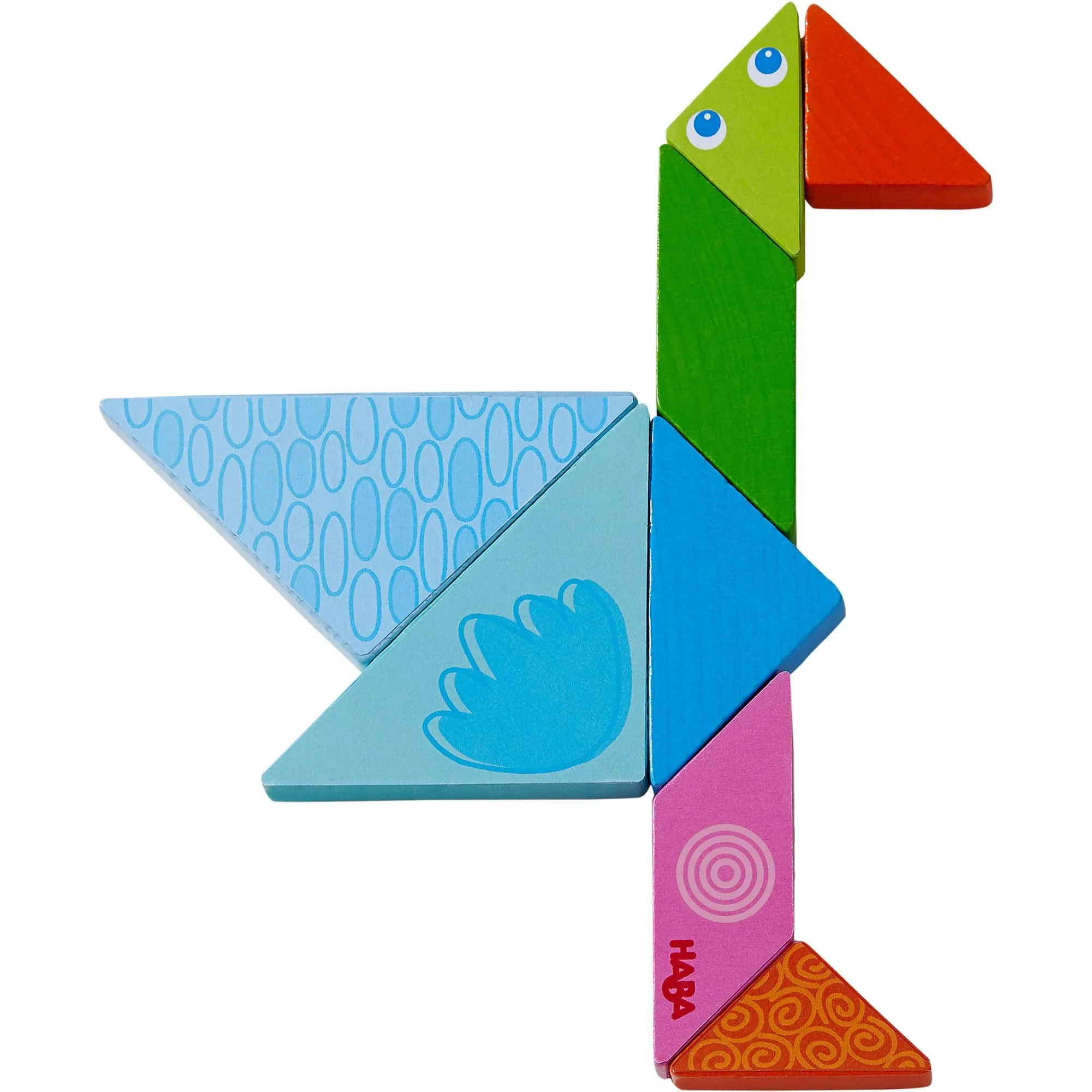 Arranging Game Funny Faces Tangram Wooden Tiles