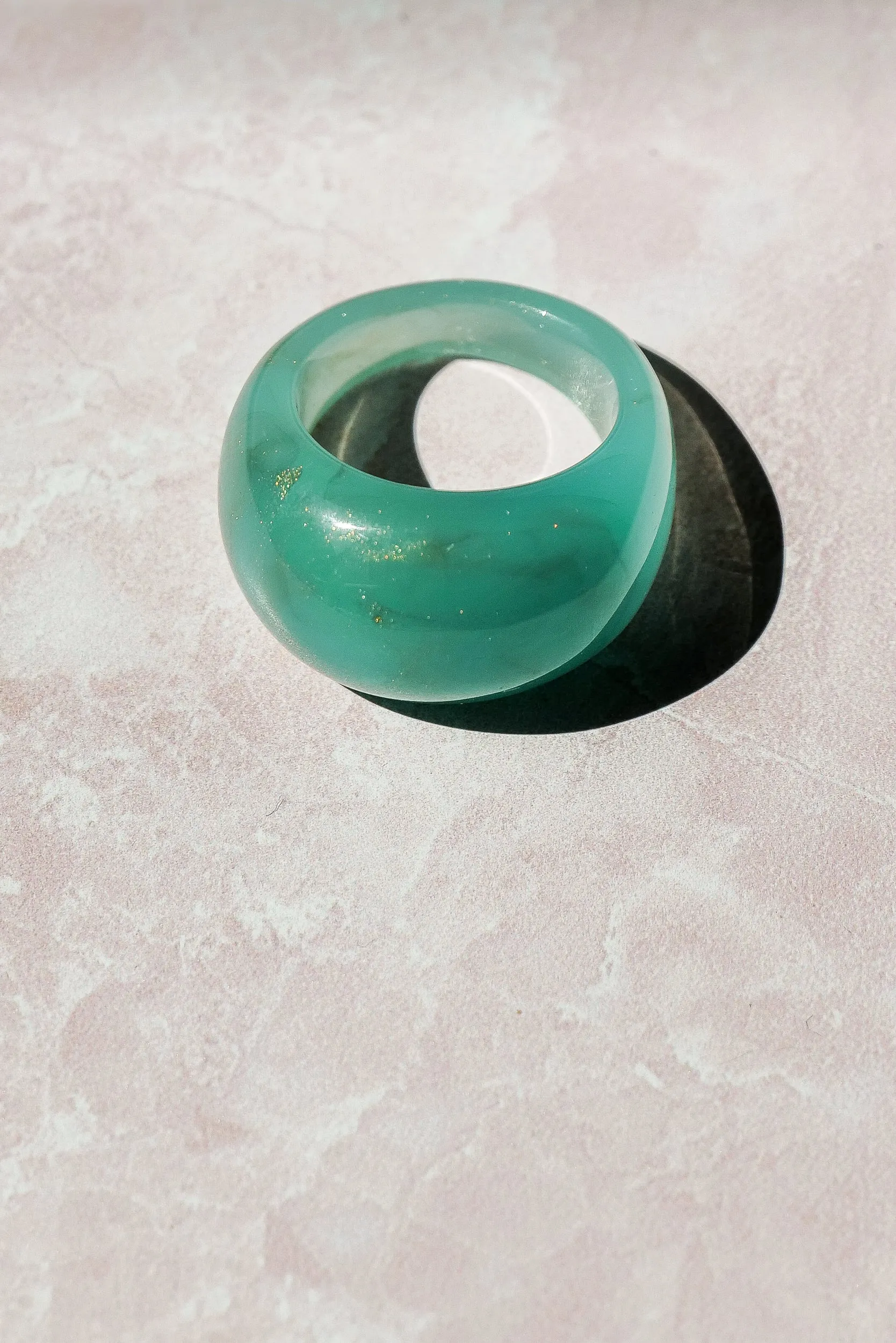 Atticus Ring in Aqua