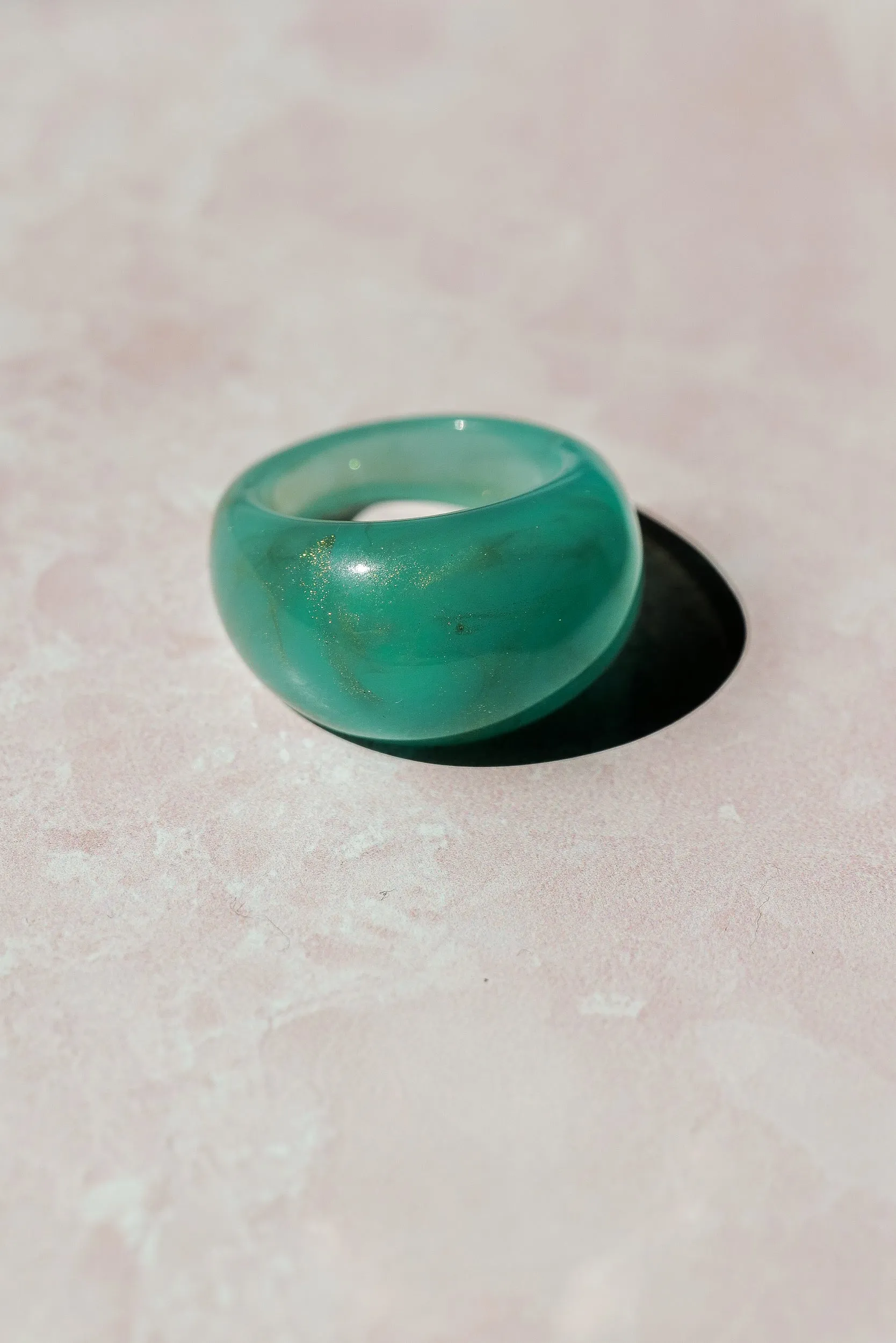 Atticus Ring in Aqua