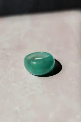 Atticus Ring in Aqua