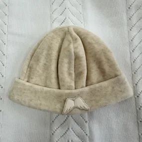 Baby Gi Beige Velour Angel Wings Hat