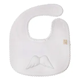 Baby Gi White Angel Wings Bib