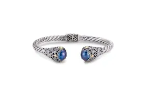 Balangan Bangle- Blue Mabe Pearl