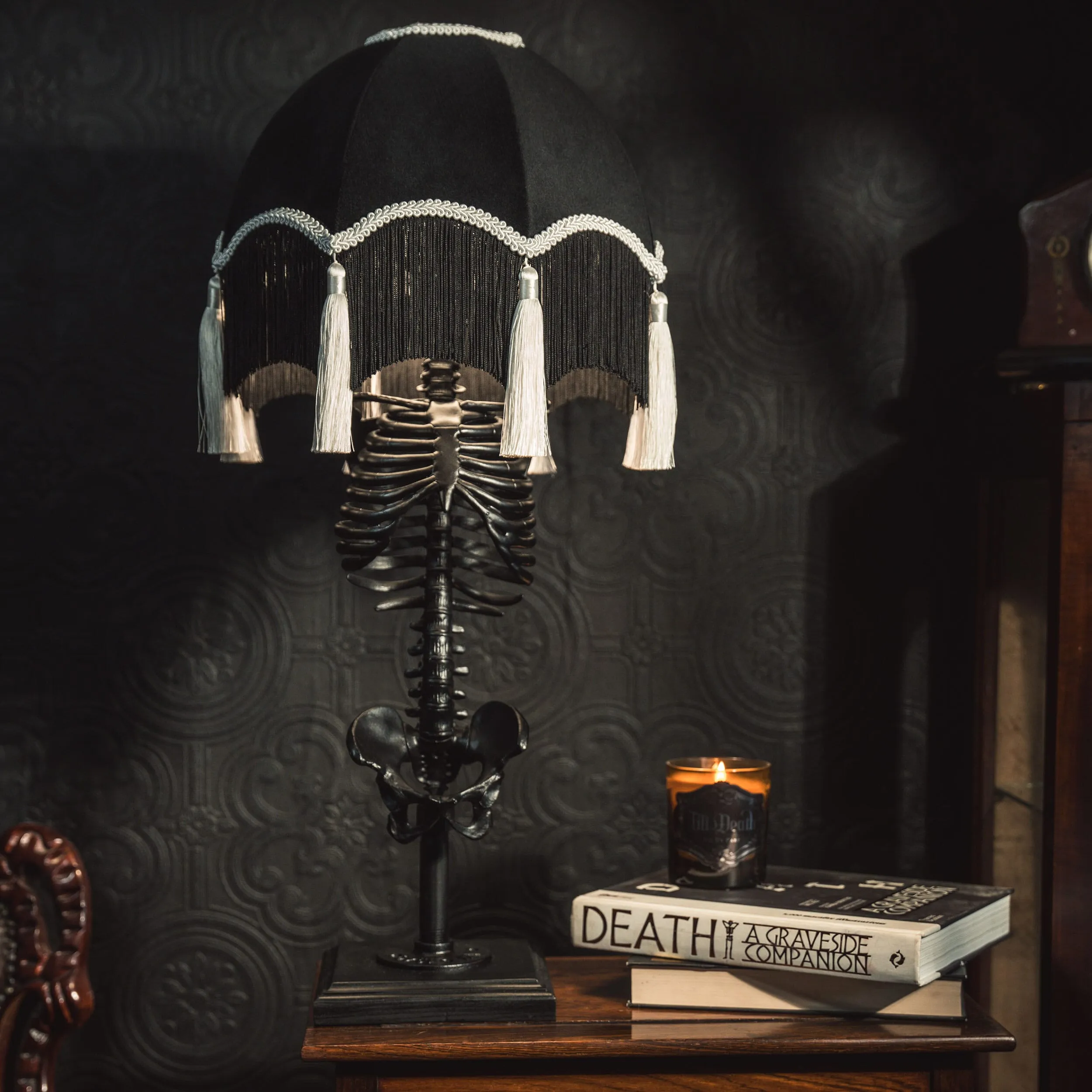 Baroque Skeleton Lamp - Cruella Edition by The Blackened Teeth