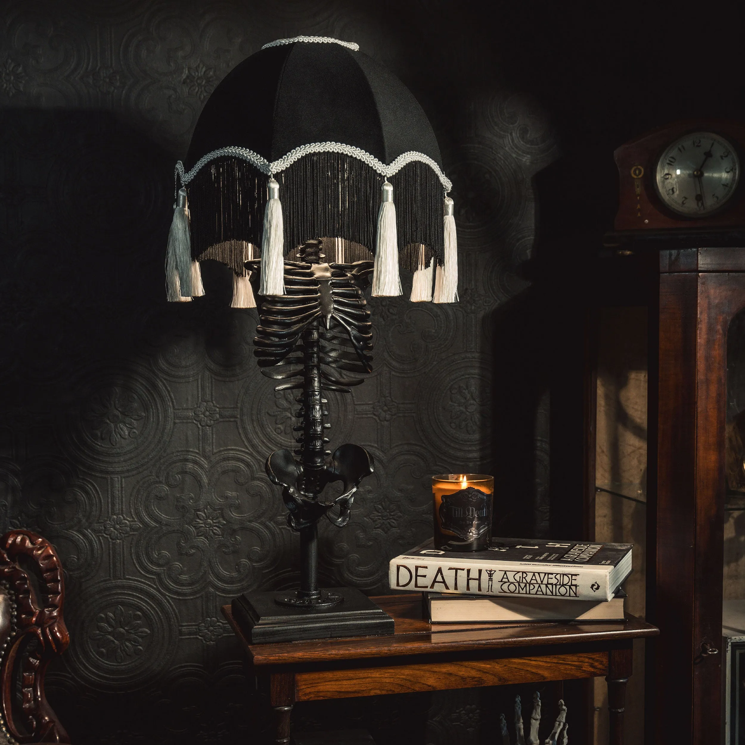 Baroque Skeleton Lamp - Cruella Edition by The Blackened Teeth