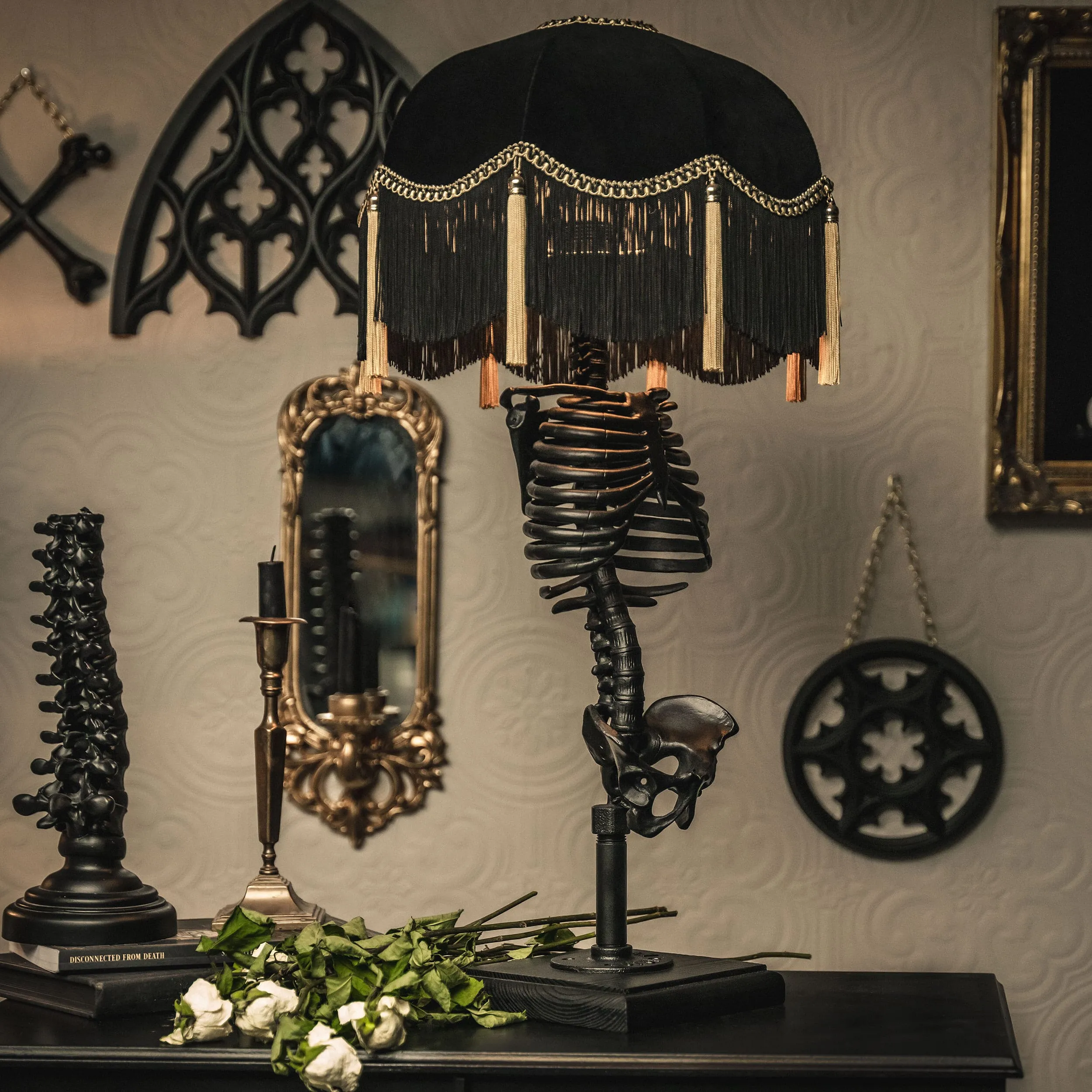 Baroque Skeleton Lamp - Lottie Edition by The Blackened Teeth