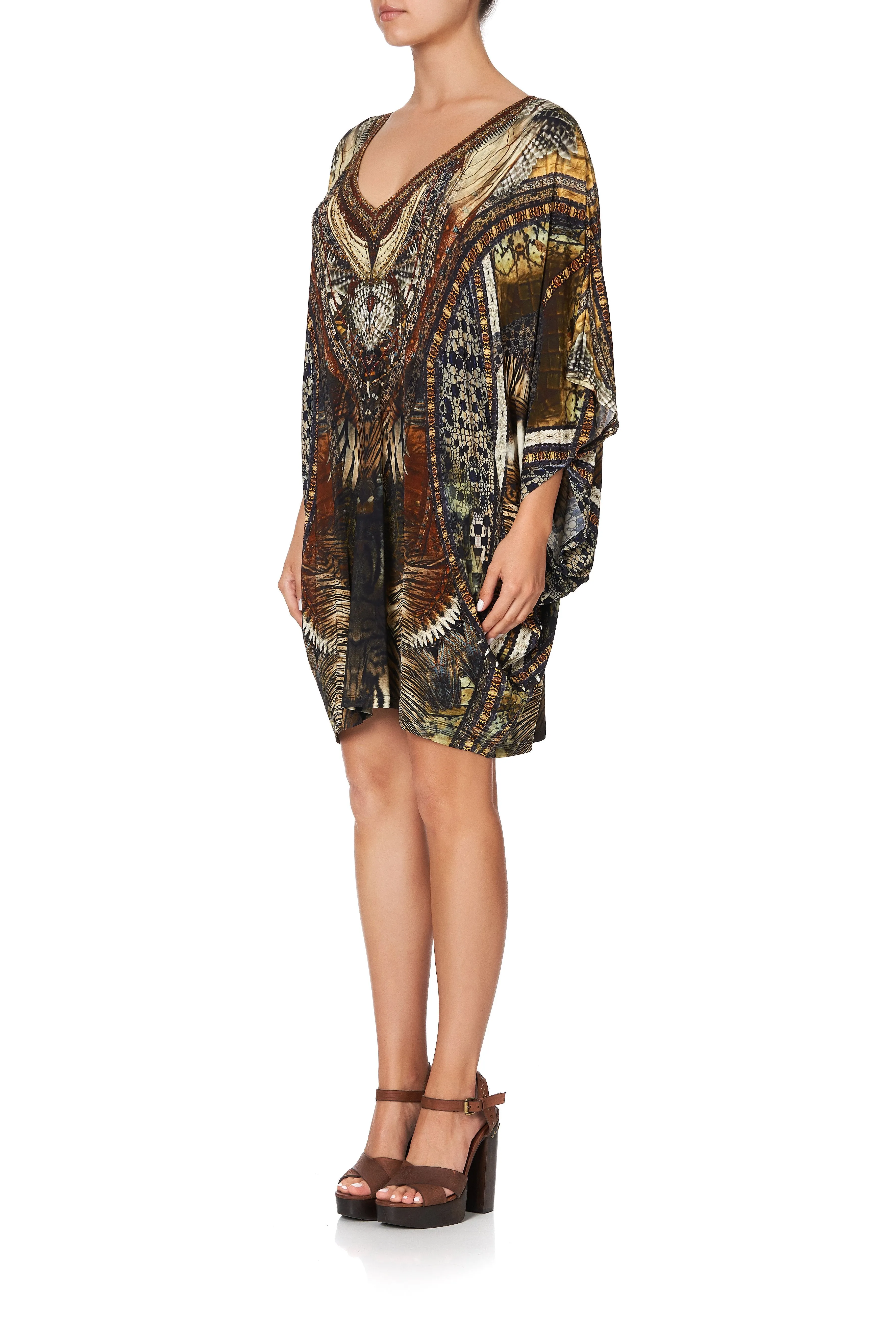 BAT SLEEVE DRESS KAKADU CALLING