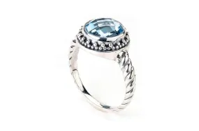 Batur Ring- Blue Topaz