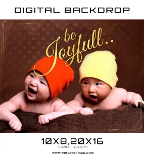 Be Joyful Kids Digital Background Template