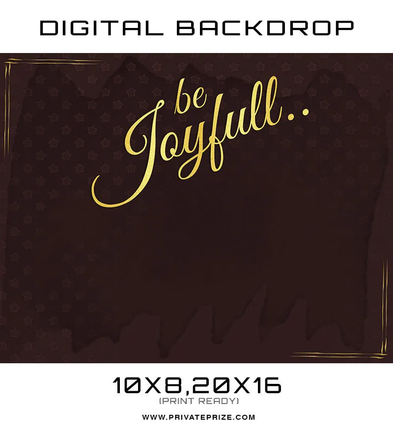 Be Joyful Kids Digital Background Template