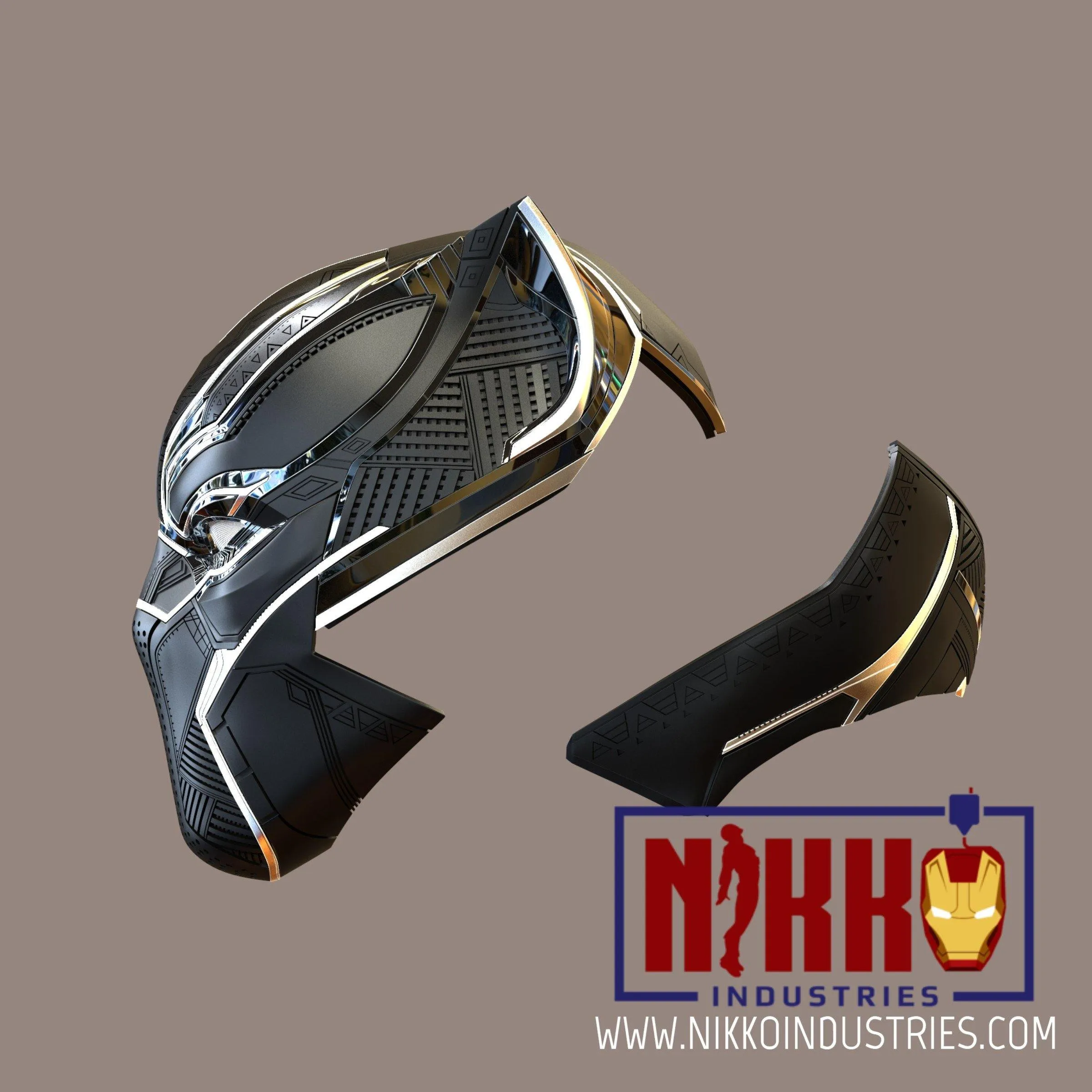 Black Panther Helmet Vibranium Gauntlet stl Bundle