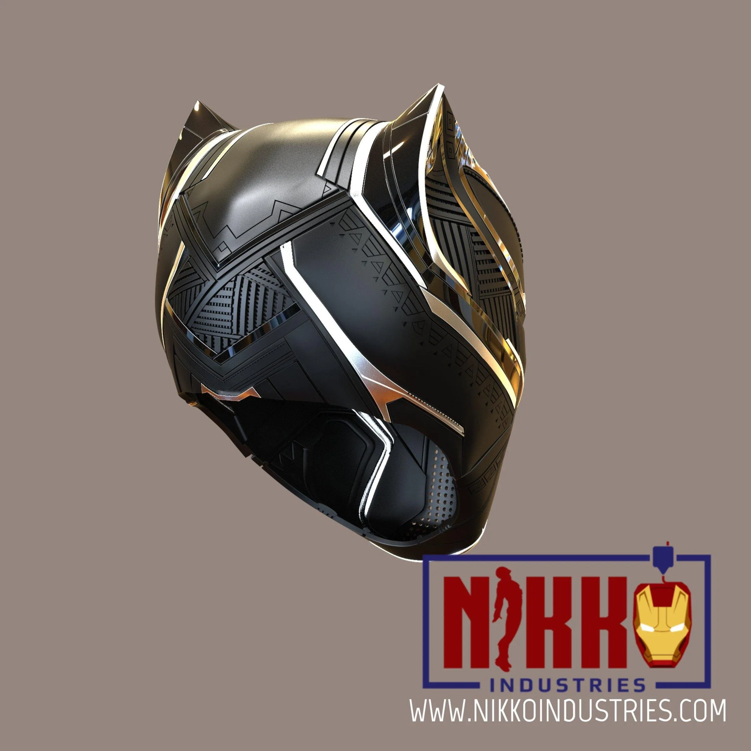 Black Panther Helmet Vibranium Gauntlet stl Bundle