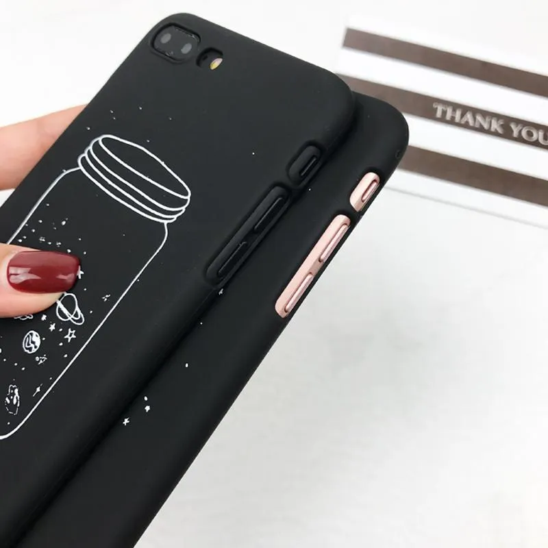 Black Space Phone Cases