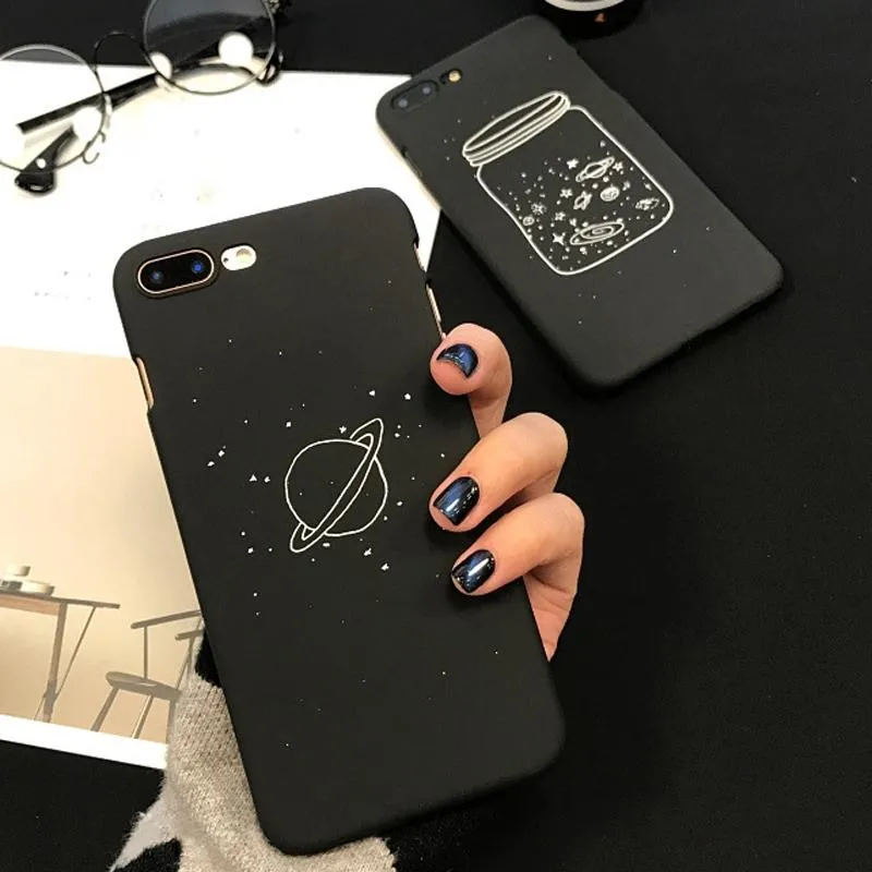 Black Space Phone Cases