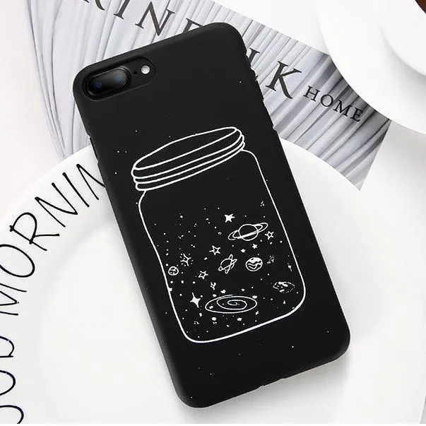 Black Space Phone Cases