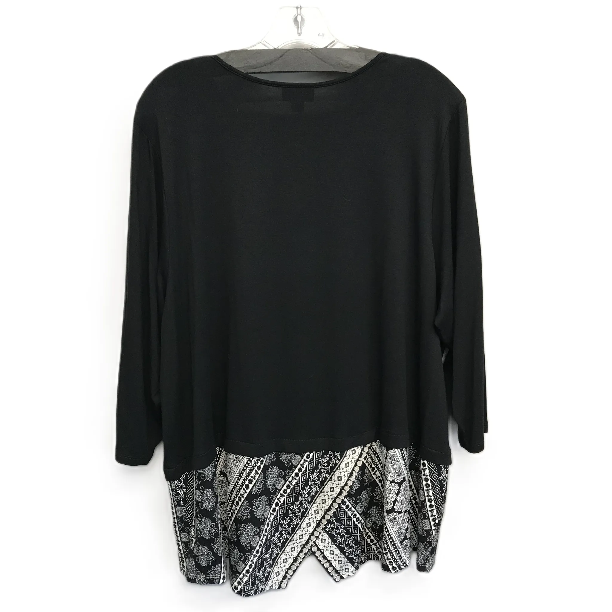 Black Top Long Sleeve By J. Jill, Size: 2x