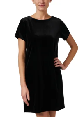 BLACK VELVET ELLA DRESS