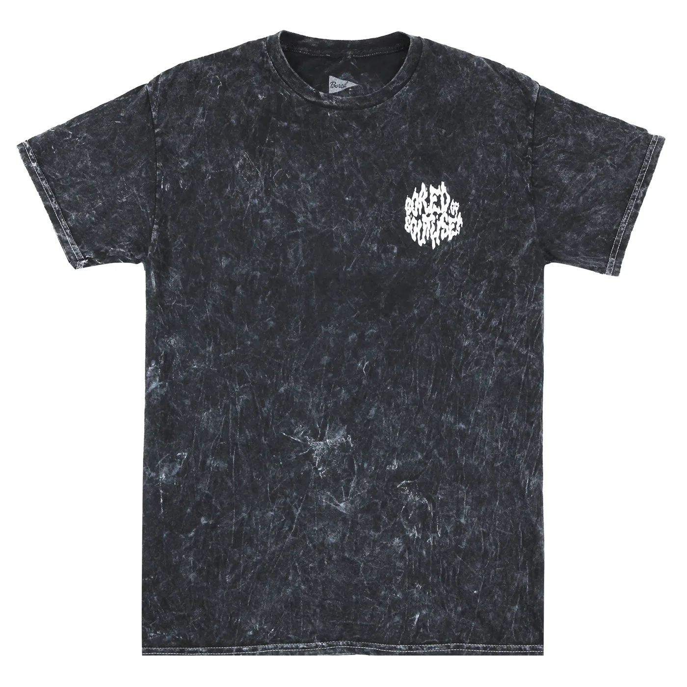 Bored of Southsea Skate Zombie T Shirt - Black Mineral Wash